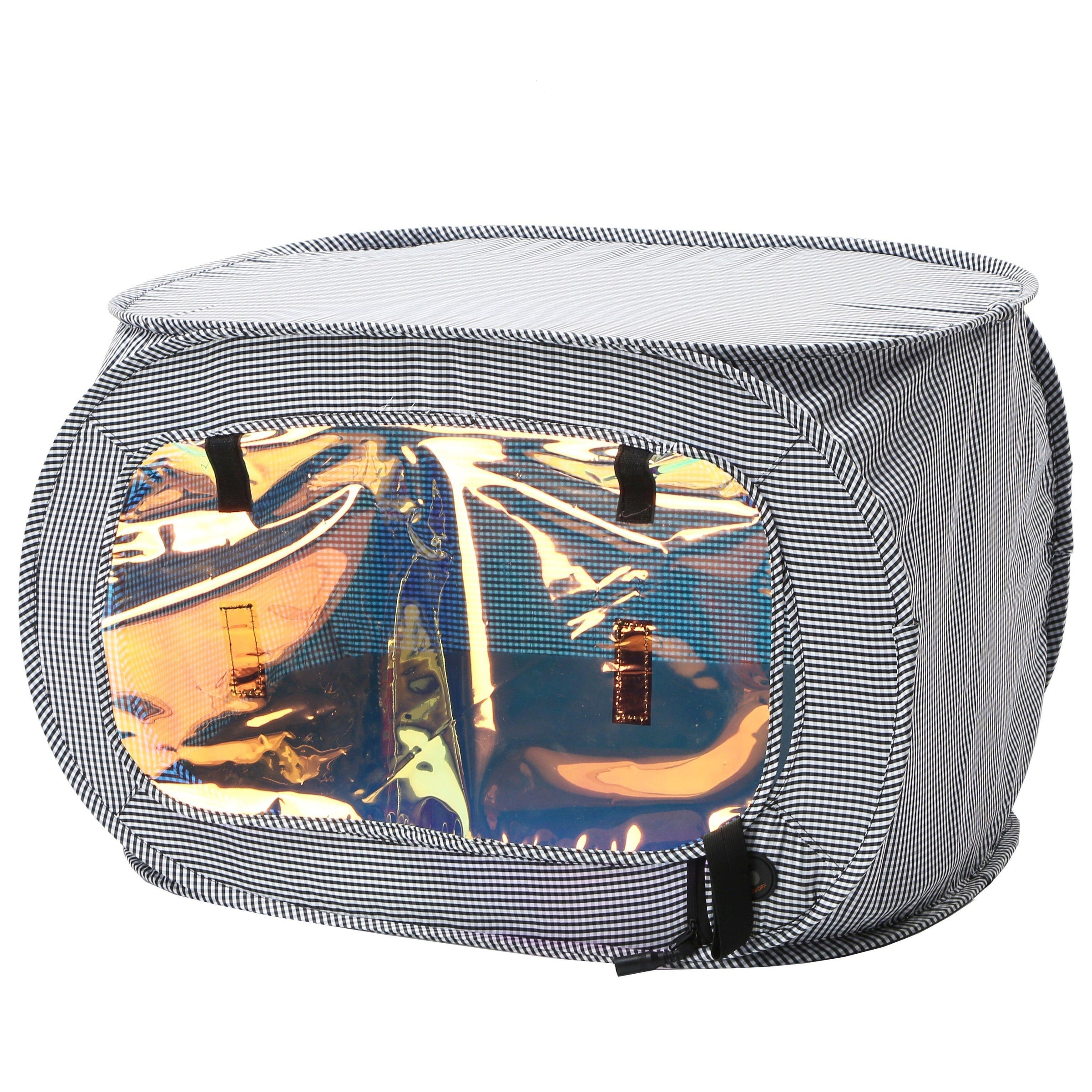 Pet Life "Enterlude" Electric Heating Wire Folding Travel Pet Tent Crate - BIG FRENCHIES