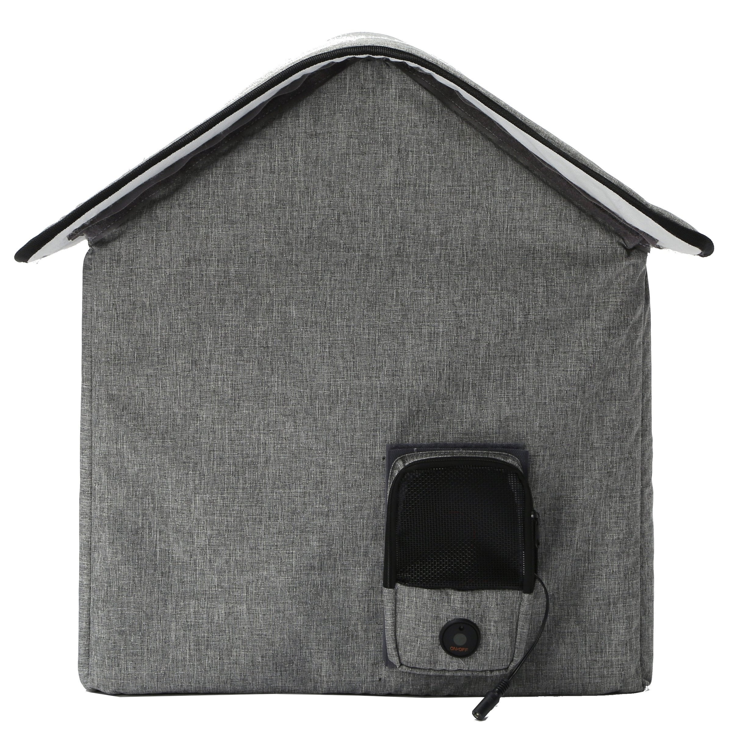 Pet Life 'Hush Puppy' Collapsible Electronic Heating and Cooling Smart Pet House - BIG FRENCHIES