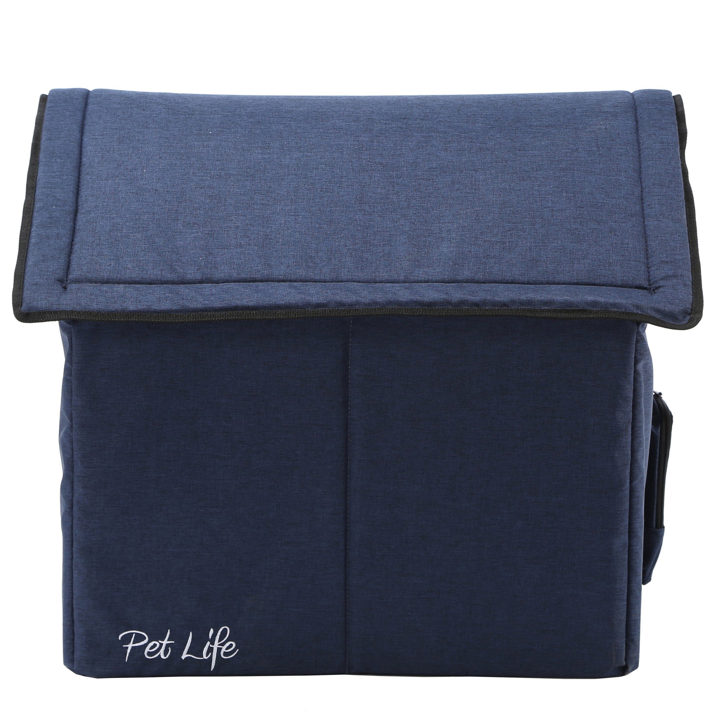 Pet Life 'Hush Puppy' Collapsible Electronic Heating and Cooling Smart Pet House - BIG FRENCHIES