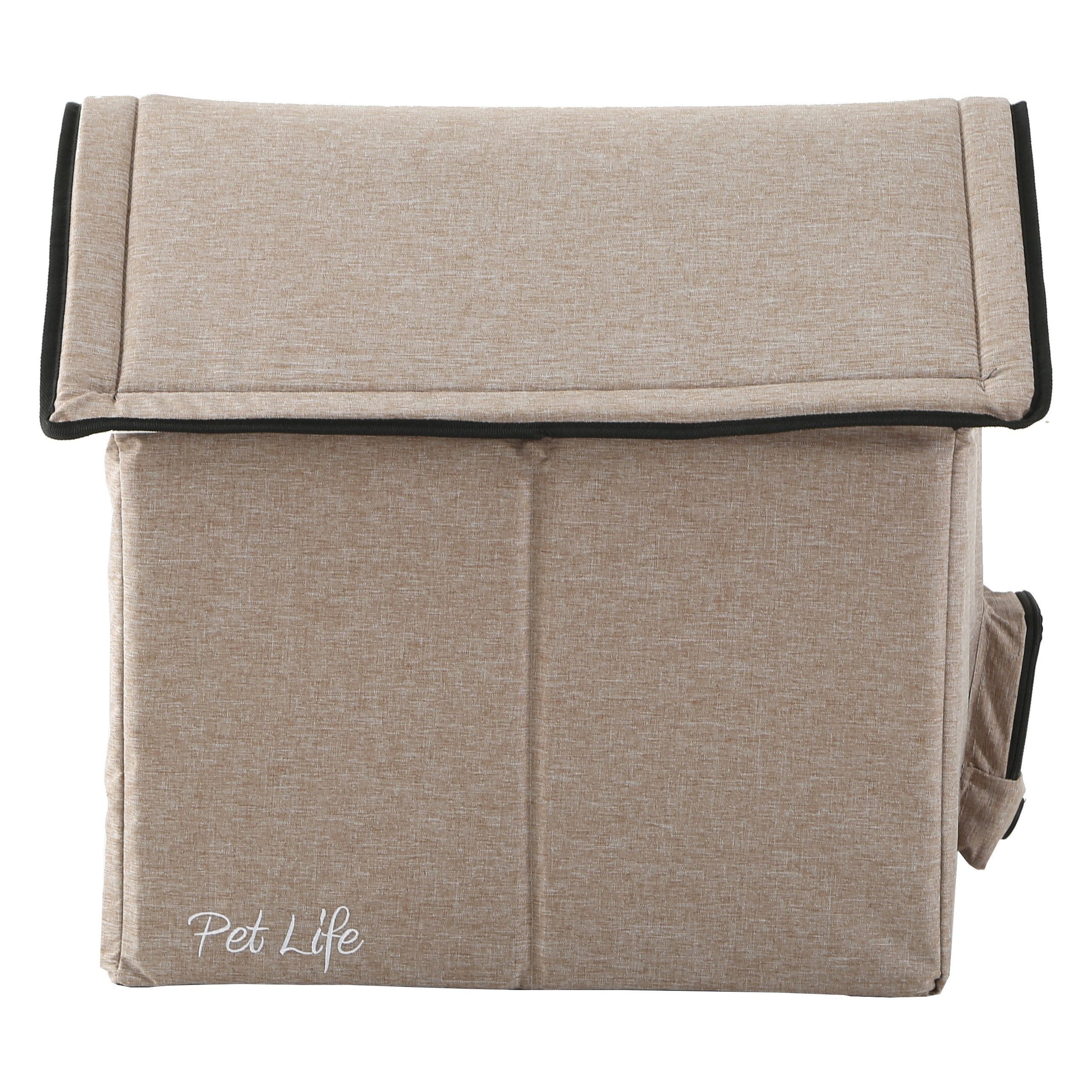 Pet Life 'Hush Puppy' Collapsible Electronic Heating and Cooling Smart Pet House - BIG FRENCHIES