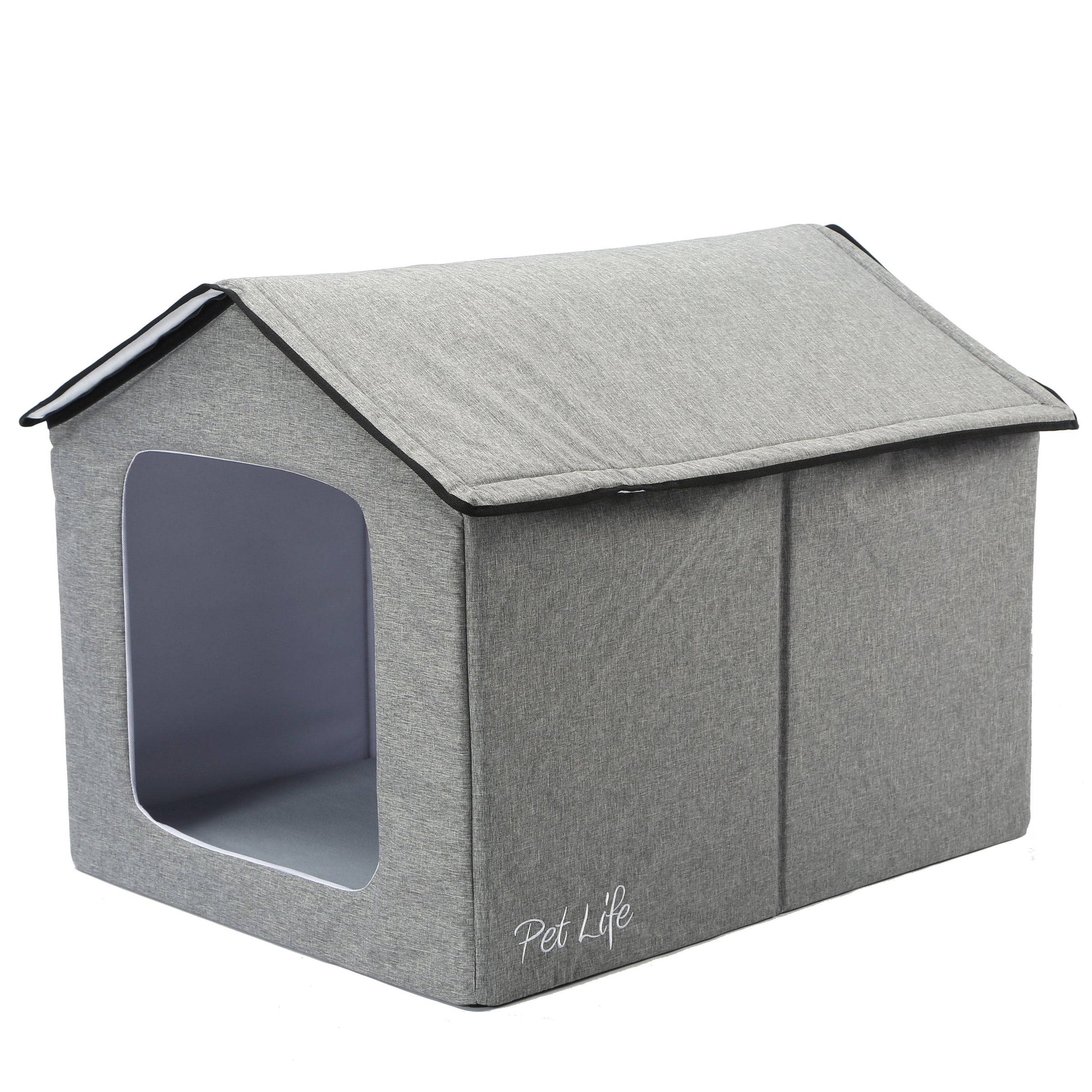 Pet Life 'Hush Puppy' Collapsible Electronic Heating and Cooling Smart Pet House - BIG FRENCHIES