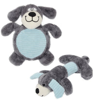 Pet Life ® 2-piece Dual Squeaker and Plush Animal Dog Toy Set - BIG FRENCHIES