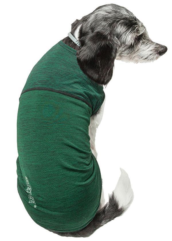 Pet Life ® Active 'Aero-Pawlse' Quick-Dry and 4-Way-Stretch Yoga Fitness Dog T-Shirt Tank Top - BIG FRENCHIES