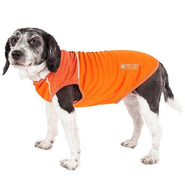 Pet Life ® Active 'Aero-Pawlse' Quick-Dry and 4-Way-Stretch Yoga Fitness Dog T-Shirt Tank Top - BIG FRENCHIES