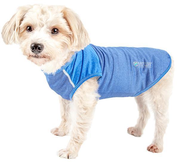 Pet Life ® Active 'Aero-Pawlse' Quick-Dry and 4-Way-Stretch Yoga Fitness Dog T-Shirt Tank Top - BIG FRENCHIES