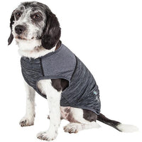 Pet Life ® Active 'Aero-Pawlse' Quick-Dry and 4-Way-Stretch Yoga Fitness Dog T-Shirt Tank Top - BIG FRENCHIES