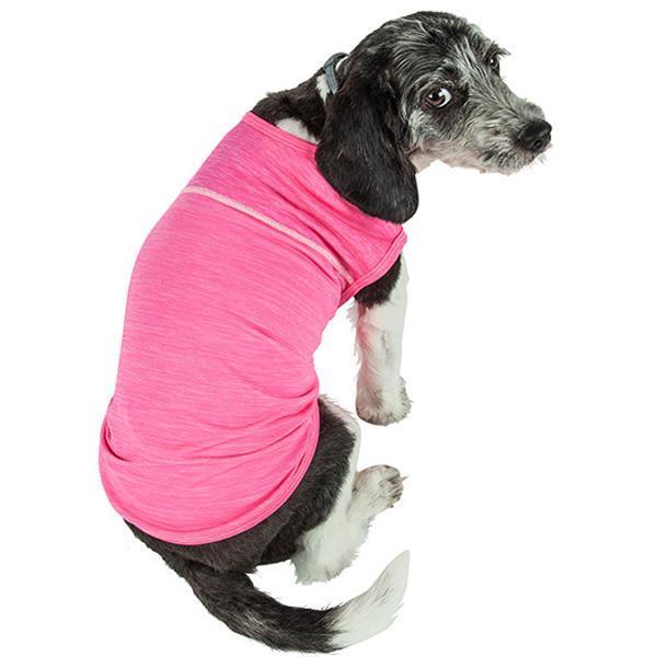 Pet Life ® Active 'Aero-Pawlse' Quick-Dry and 4-Way-Stretch Yoga Fitness Dog T-Shirt Tank Top - BIG FRENCHIES