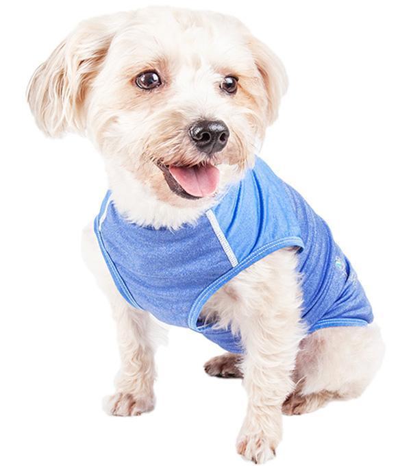 Pet Life ® Active 'Aero-Pawlse' Quick-Dry and 4-Way-Stretch Yoga Fitness Dog T-Shirt Tank Top - BIG FRENCHIES
