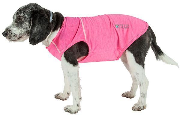 Pet Life ® Active 'Aero-Pawlse' Quick-Dry and 4-Way-Stretch Yoga Fitness Dog T-Shirt Tank Top - BIG FRENCHIES