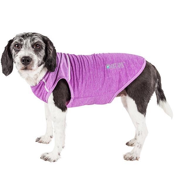 Pet Life ® Active 'Aero-Pawlse' Quick-Dry and 4-Way-Stretch Yoga Fitness Dog T-Shirt Tank Top - BIG FRENCHIES