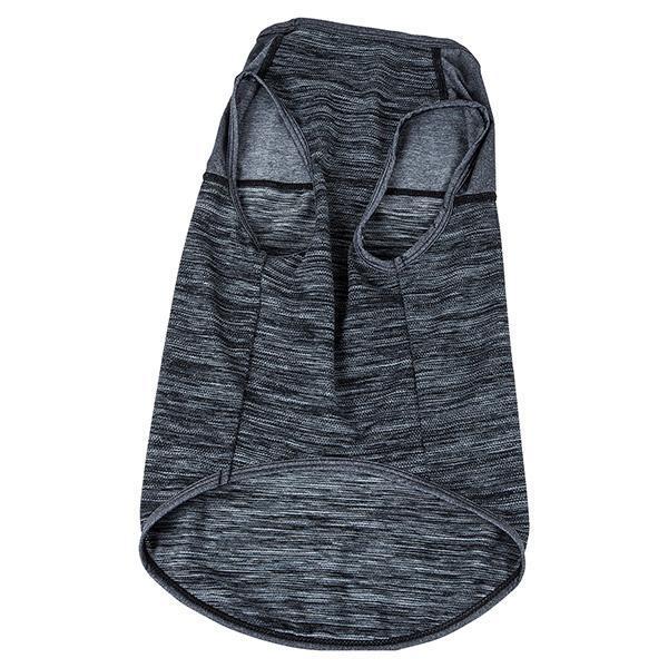 Pet Life ® Active 'Aero-Pawlse' Quick-Dry and 4-Way-Stretch Yoga Fitness Dog T-Shirt Tank Top - BIG FRENCHIES
