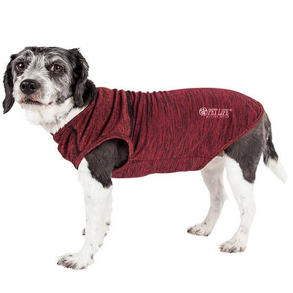 Pet Life ® Active 'Aero-Pawlse' Quick-Dry and 4-Way-Stretch Yoga Fitness Dog T-Shirt Tank Top - BIG FRENCHIES