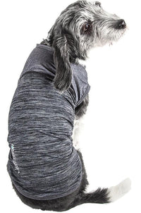 Pet Life ® Active 'Aero-Pawlse' Quick-Dry and 4-Way-Stretch Yoga Fitness Dog T-Shirt Tank Top - BIG FRENCHIES