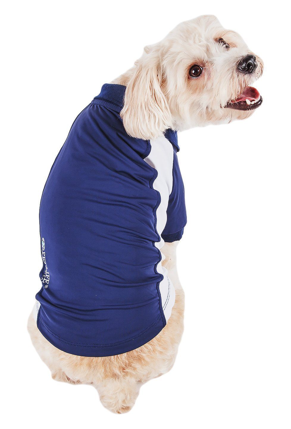 Pet Life ® Active 'Barko Pawlo' Relax-Stretch Quick-Drying Performance Dog Polo T-Shirt - BIG FRENCHIES