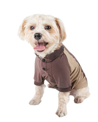 Pet Life ® Active 'Barko Pawlo' Relax-Stretch Quick-Drying Performance Dog Polo T-Shirt - BIG FRENCHIES
