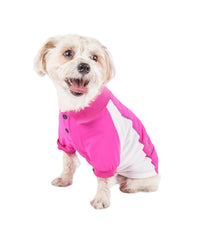 Pet Life ® Active 'Barko Pawlo' Relax-Stretch Quick-Drying Performance Dog Polo T-Shirt - BIG FRENCHIES