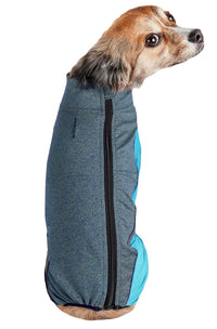 Pet Life ® Active 'Chase Pacer' Medium-weight 4-Way-Stretch Yoga Fitness Dog Tracksuit - BIG FRENCHIES
