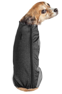 Pet Life ® Active 'Chase Pacer' Medium-weight 4-Way-Stretch Yoga Fitness Dog Tracksuit - BIG FRENCHIES