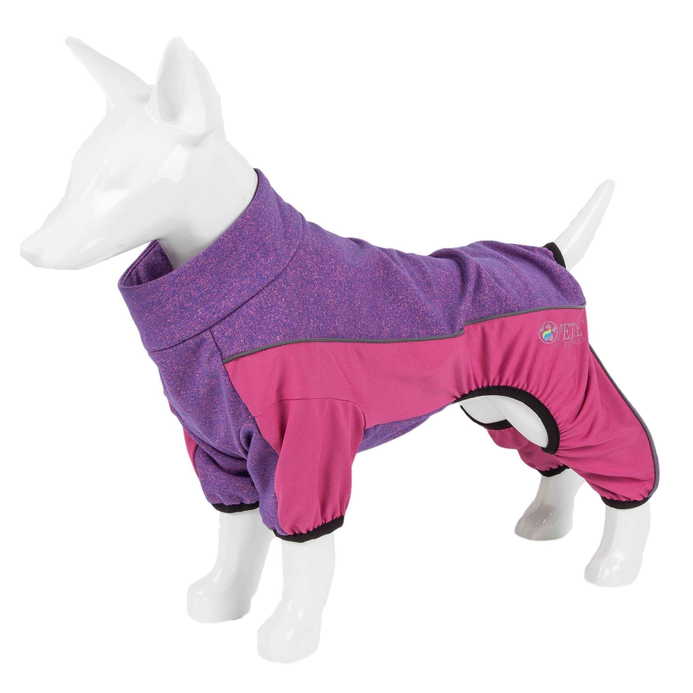 Pet Life ® Active 'Chase Pacer' Medium-weight 4-Way-Stretch Yoga Fitness Dog Tracksuit - BIG FRENCHIES