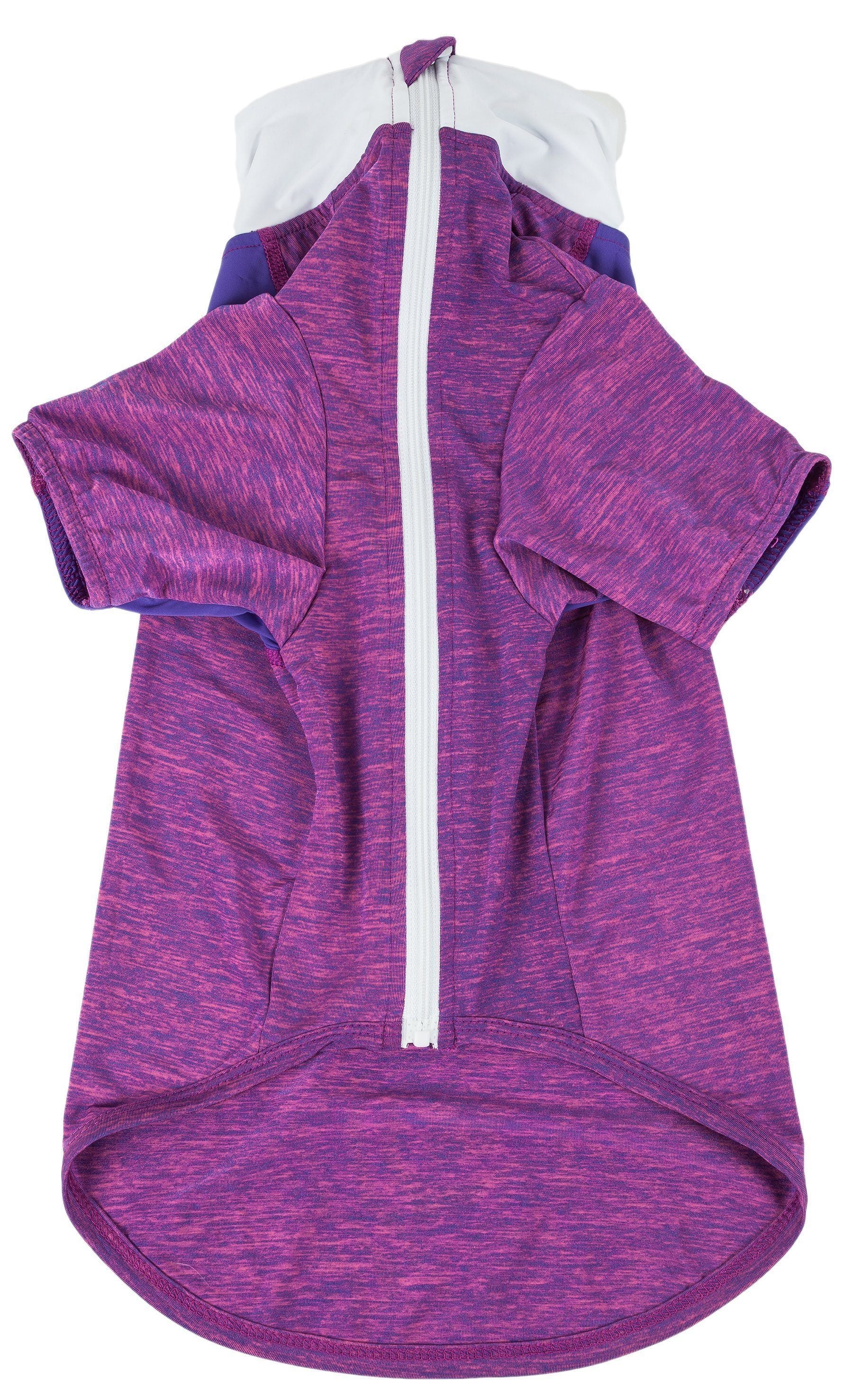 Pet Life ® Active 'Chewitt Wagassy' 4-Way-Stretch Yoga Fitness Long-Sleeve Dog T-Shirt - BIG FRENCHIES
