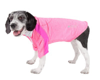 Pet Life ® Active 'Chewitt Wagassy' 4-Way-Stretch Yoga Fitness Long-Sleeve Dog T-Shirt - BIG FRENCHIES