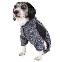 Pet Life ® Active 'Downward Dog' 4-Way-Stretch Fitness Yoga Dog Tracksuit Hoodie - BIG FRENCHIES