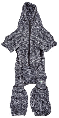 Pet Life ® Active 'Downward Dog' 4-Way-Stretch Fitness Yoga Dog Tracksuit Hoodie - BIG FRENCHIES