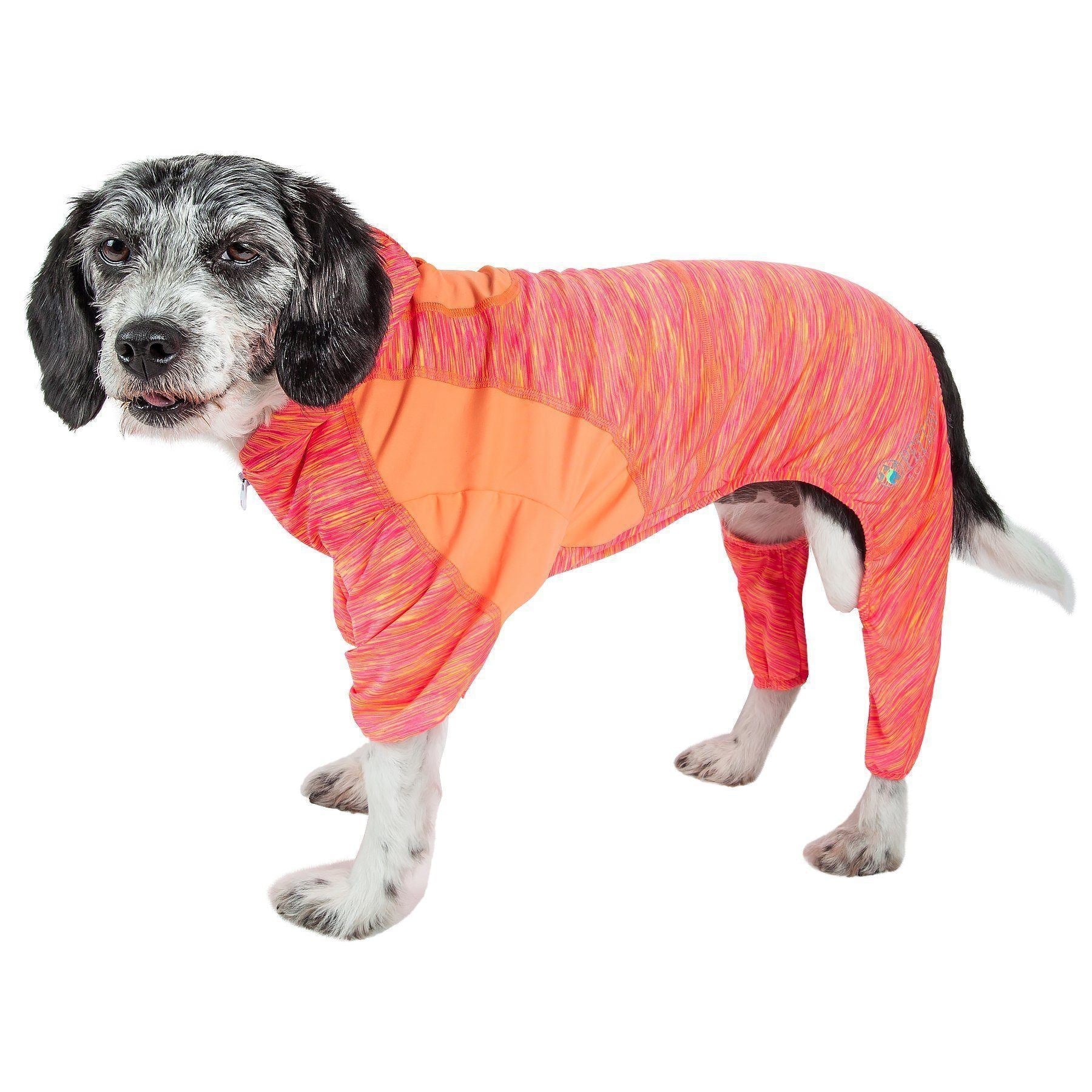 Pet Life ® Active 'Downward Dog' 4-Way-Stretch Fitness Yoga Dog Tracksuit Hoodie - BIG FRENCHIES