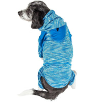 Pet Life ® Active 'Downward Dog' 4-Way-Stretch Fitness Yoga Dog Tracksuit Hoodie - BIG FRENCHIES