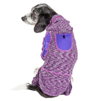 Pet Life ® Active 'Downward Dog' 4-Way-Stretch Fitness Yoga Dog Tracksuit Hoodie - BIG FRENCHIES