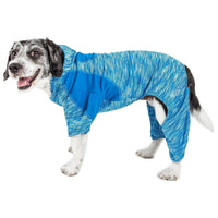 Pet Life ® Active 'Downward Dog' 4-Way-Stretch Fitness Yoga Dog Tracksuit Hoodie - BIG FRENCHIES