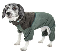Pet Life ® Active 'Embarker' 4-Way Stretch Fitness Yoga Full Body Dog Tracksuit - BIG FRENCHIES