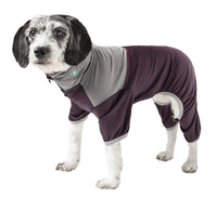 Pet Life ® Active 'Embarker' 4-Way Stretch Fitness Yoga Full Body Dog Tracksuit - BIG FRENCHIES
