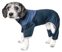 Pet Life ® Active 'Embarker' 4-Way Stretch Fitness Yoga Full Body Dog Tracksuit - BIG FRENCHIES