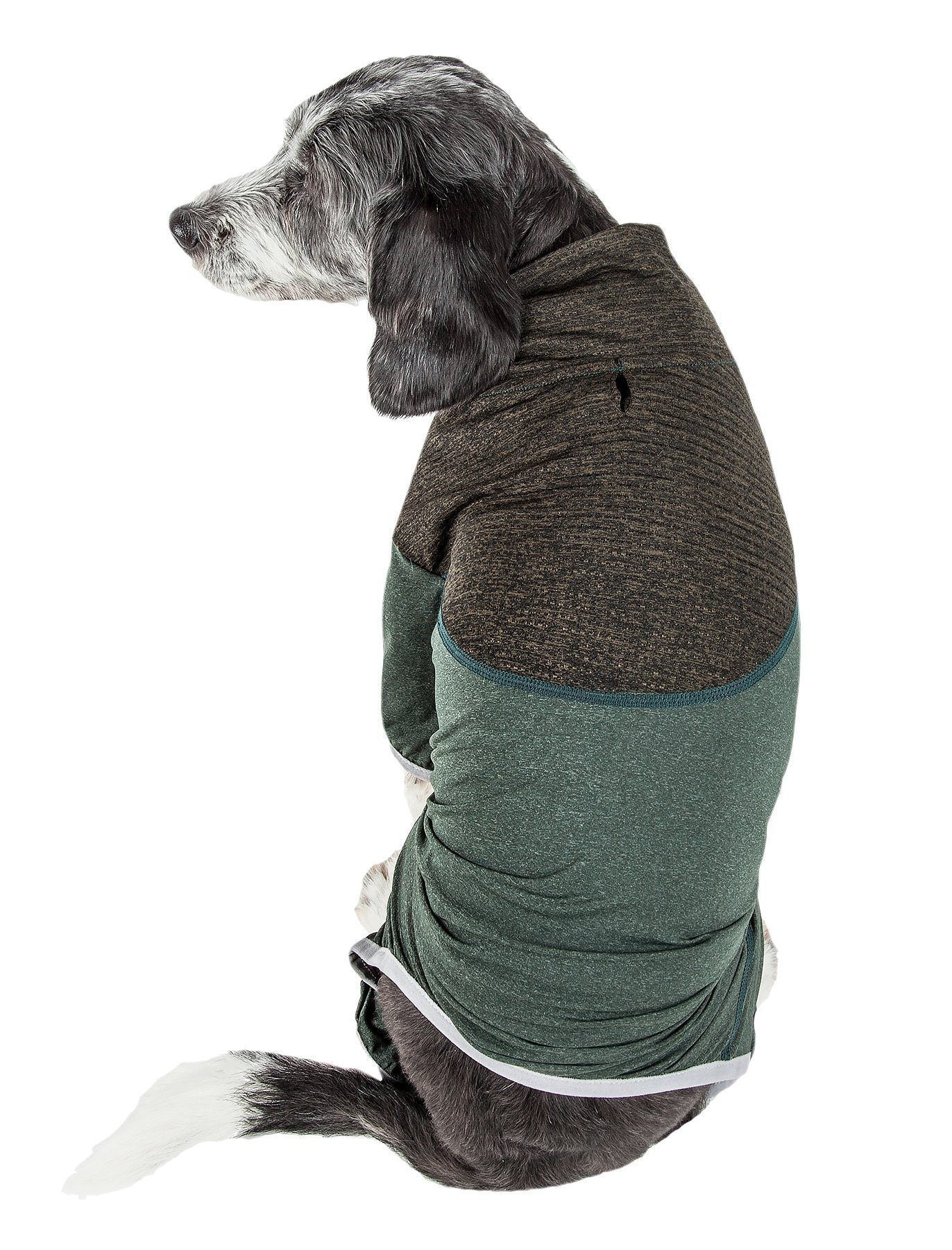 Pet Life ® Active 'Embarker' 4-Way Stretch Fitness Yoga Full Body Dog Tracksuit - BIG FRENCHIES