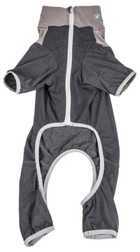 Pet Life ® Active 'Embarker' 4-Way Stretch Fitness Yoga Full Body Dog Tracksuit - BIG FRENCHIES