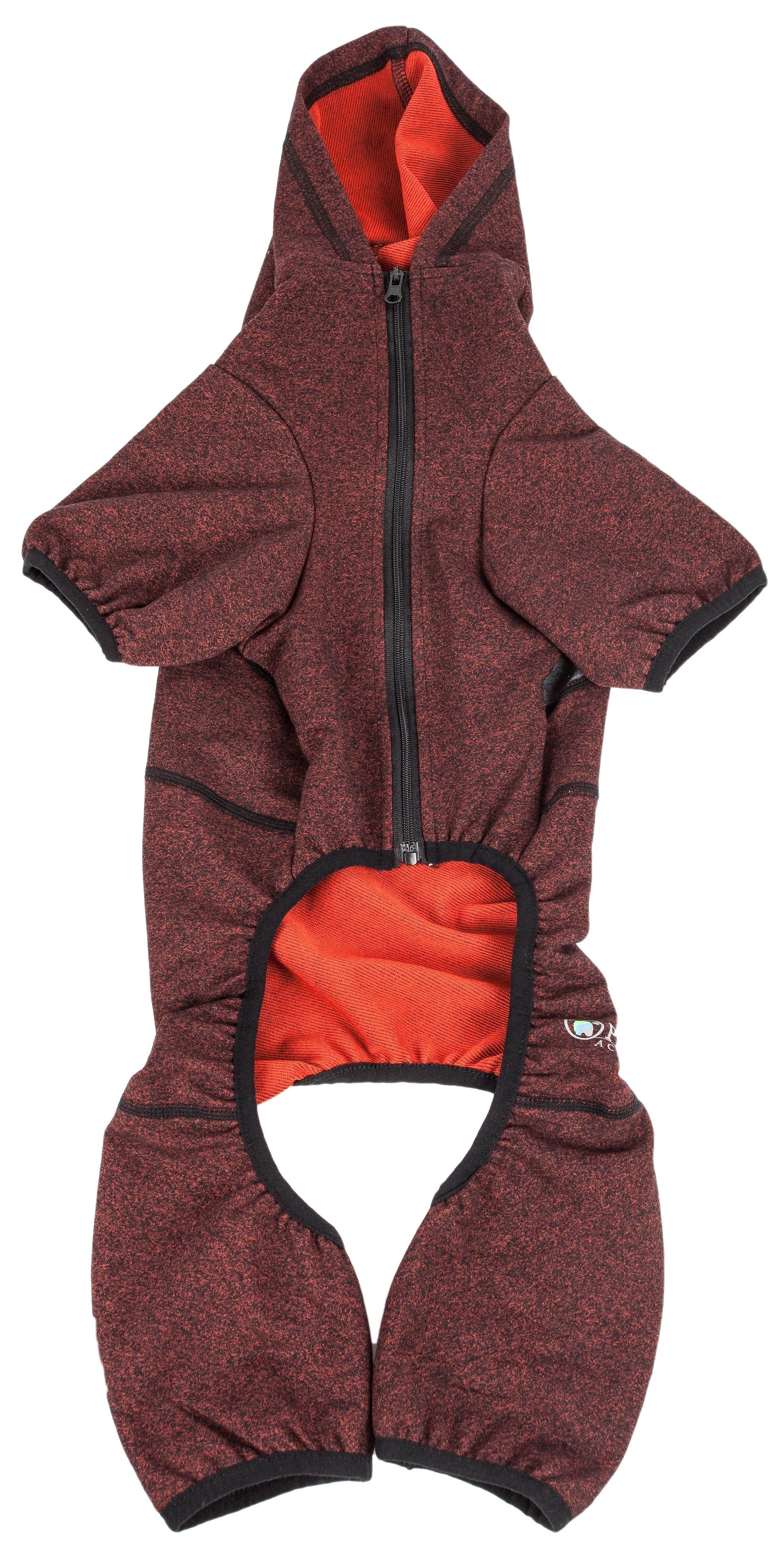 Pet Life ® Active 'Fur-Breeze' Medium-weight 4-Way-Stretch Full Body Hooded Dog Yoga sweater - BIG FRENCHIES