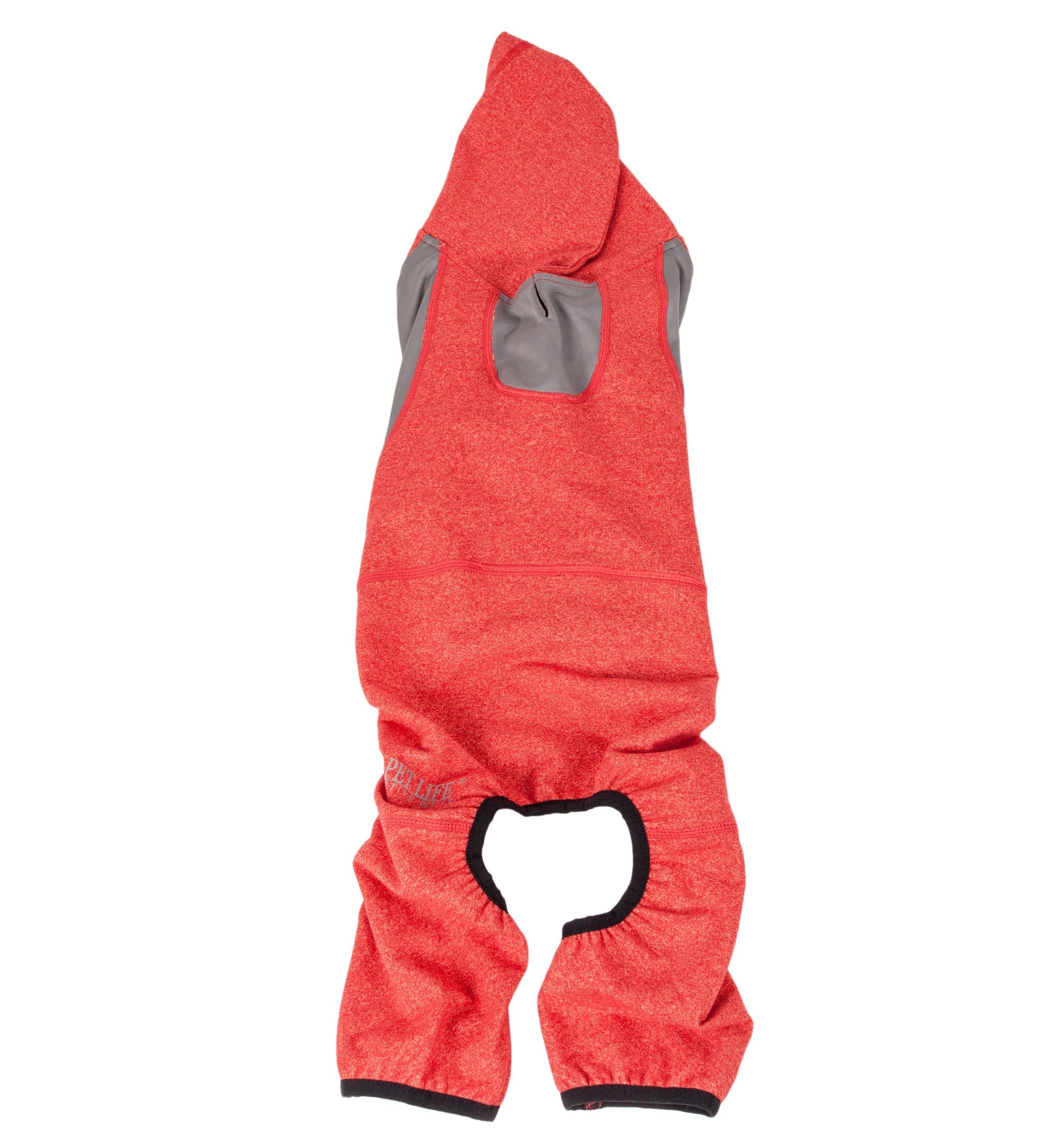 Pet Life ® Active 'Fur-Breeze' Medium-weight 4-Way-Stretch Full Body Hooded Dog Yoga sweater - BIG FRENCHIES
