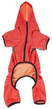Pet Life ® Active 'Fur-Breeze' Medium-weight 4-Way-Stretch Full Body Hooded Dog Yoga sweater - BIG FRENCHIES