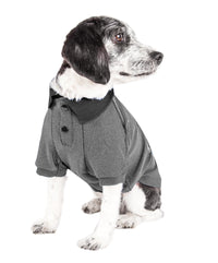 Pet Life ® Active 'Fur-Flex' Stretch and Quick-Dry Anti-Odor Fitness Yoga Dog Polo T-Shirt - BIG FRENCHIES
