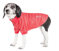 Pet Life ® Active 'Fur-Flex' Stretch and Quick-Dry Anti-Odor Fitness Yoga Dog Polo T-Shirt - BIG FRENCHIES