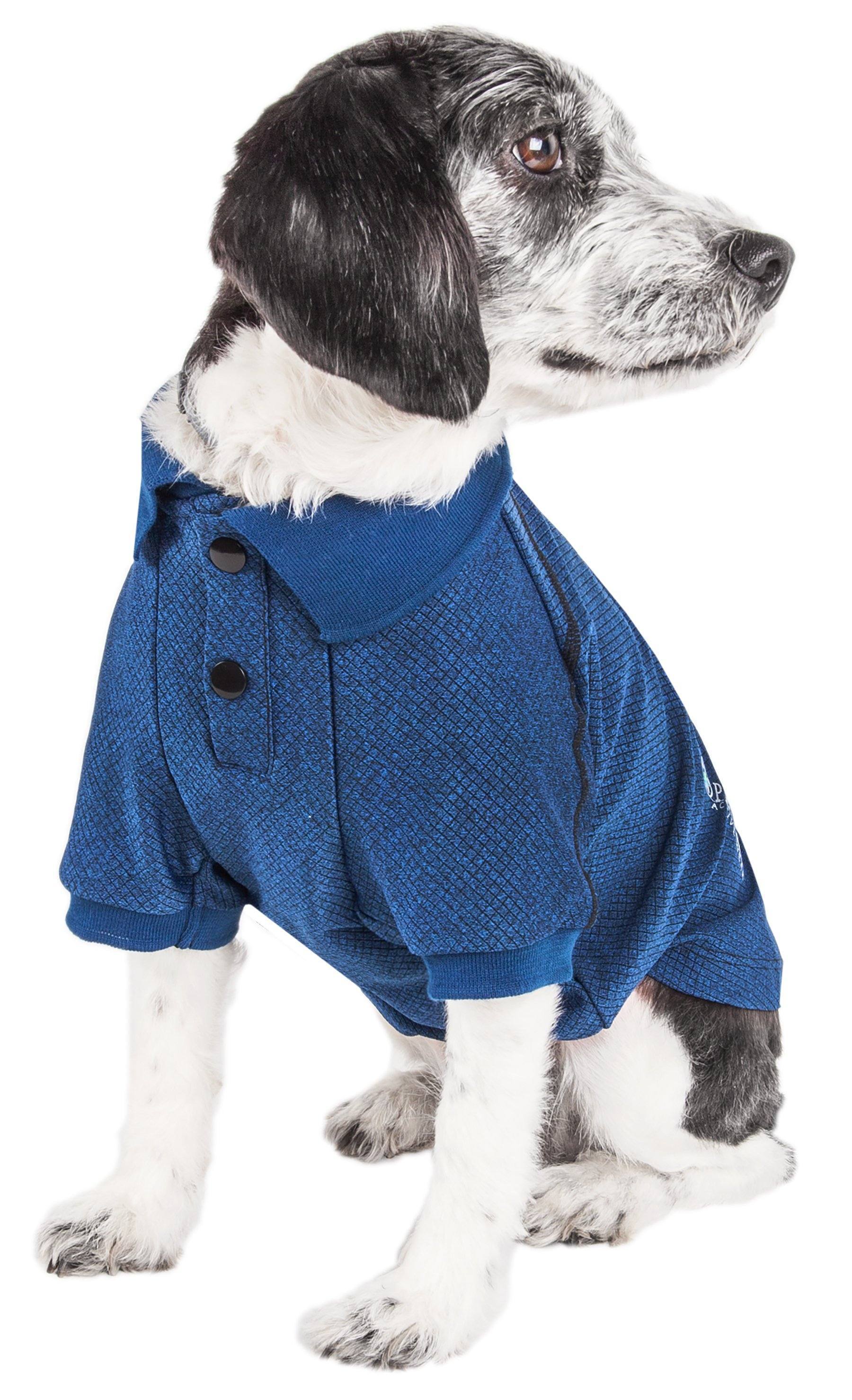 Pet Life ® Active 'Fur-Flex' Stretch and Quick-Dry Anti-Odor Fitness Yoga Dog Polo T-Shirt - BIG FRENCHIES