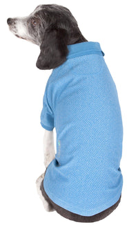 Pet Life ® Active 'Fur-Flex' Stretch and Quick-Dry Anti-Odor Fitness Yoga Dog Polo T-Shirt - BIG FRENCHIES