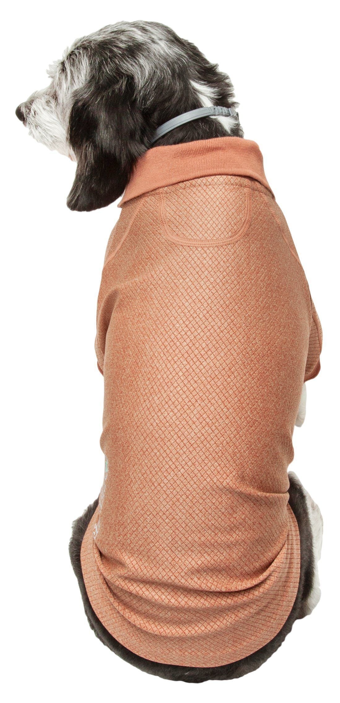 Pet Life ® Active 'Fur-Flex' Stretch and Quick-Dry Anti-Odor Fitness Yoga Dog Polo T-Shirt - BIG FRENCHIES