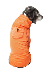 Pet Life ® Active 'Pawsterity' Mediumweight 4-Way-Stretch Yoga Fitness Dog Tracksuit Hoodie - BIG FRENCHIES