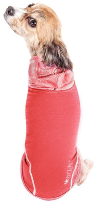 Pet Life ® Active 'Pull-Rover' 4-Way Stretch Sleeveless Fitness Yoga Dog T-Shirt Hoodie - BIG FRENCHIES