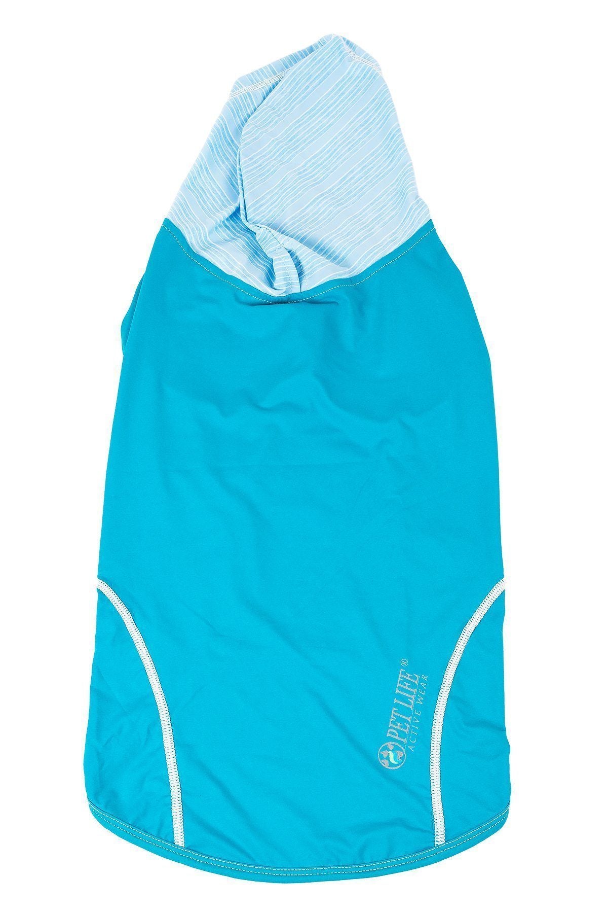 Pet Life ® Active 'Pull-Rover' 4-Way Stretch Sleeveless Fitness Yoga Dog T-Shirt Hoodie - BIG FRENCHIES