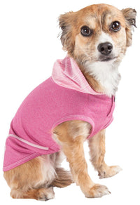 Pet Life ® Active 'Pull-Rover' 4-Way Stretch Sleeveless Fitness Yoga Dog T-Shirt Hoodie - BIG FRENCHIES