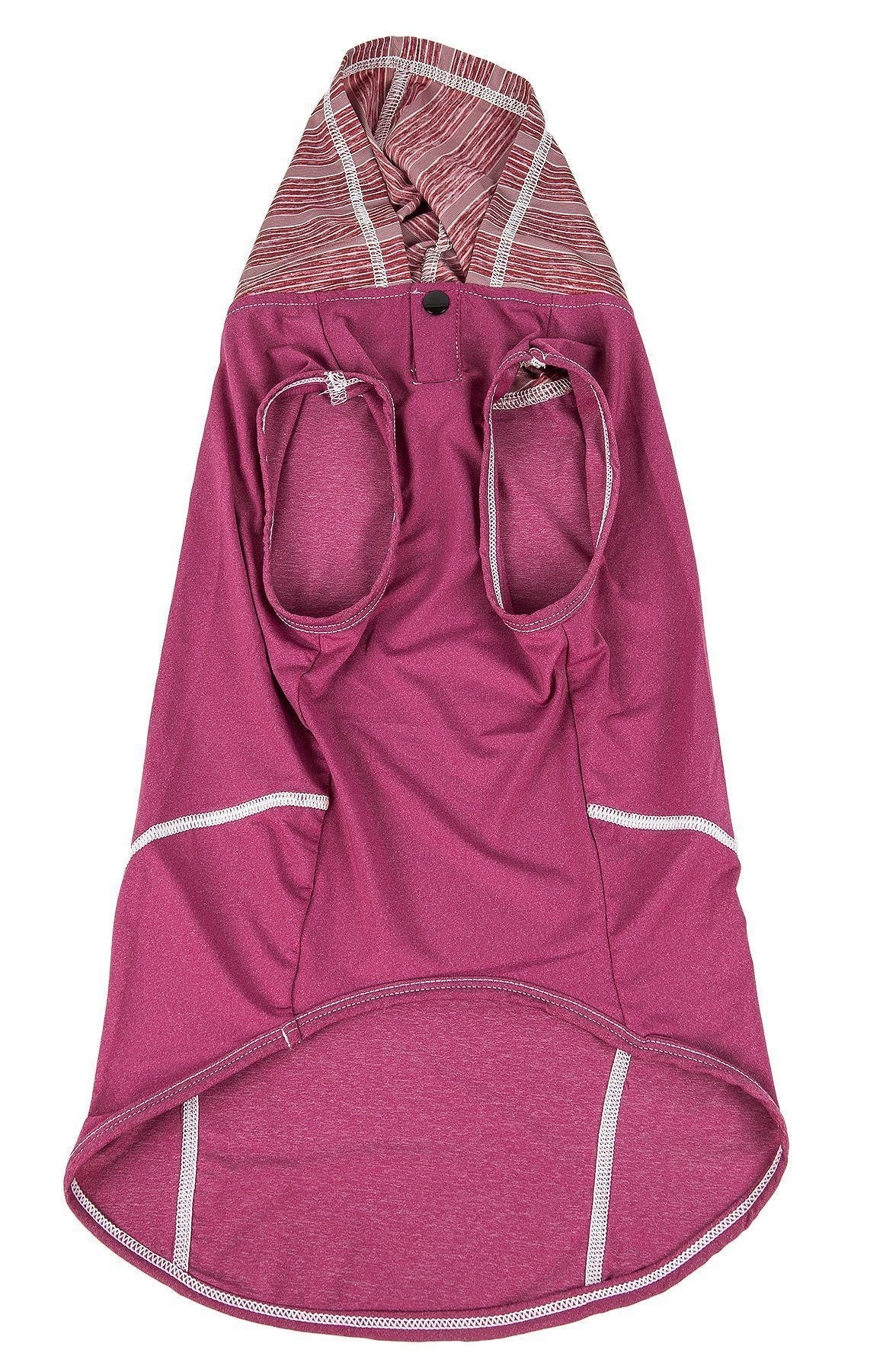 Pet Life ® Active 'Pull-Rover' 4-Way Stretch Sleeveless Fitness Yoga Dog T-Shirt Hoodie - BIG FRENCHIES