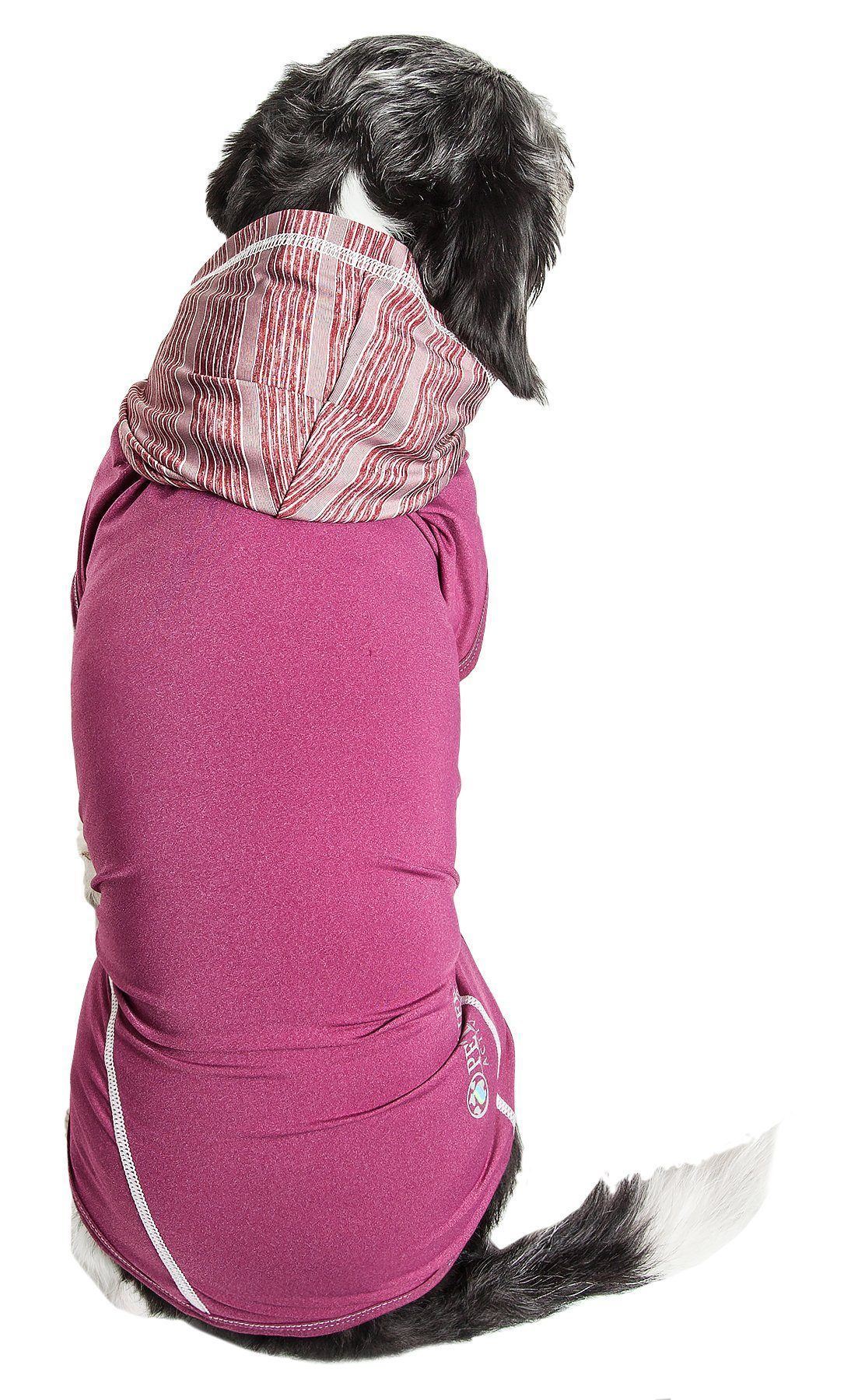 Pet Life ® Active 'Pull-Rover' 4-Way Stretch Sleeveless Fitness Yoga Dog T-Shirt Hoodie - BIG FRENCHIES